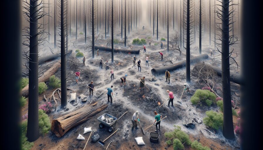 Limpieza post-incendios