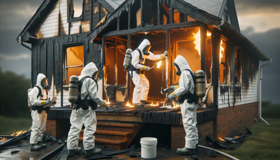 Servicio de restauración de incendios