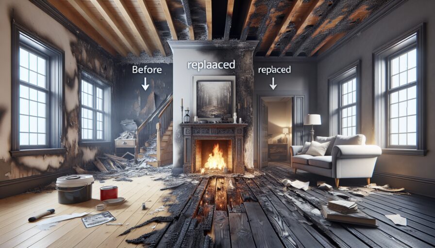 Reparación de daños por incendio