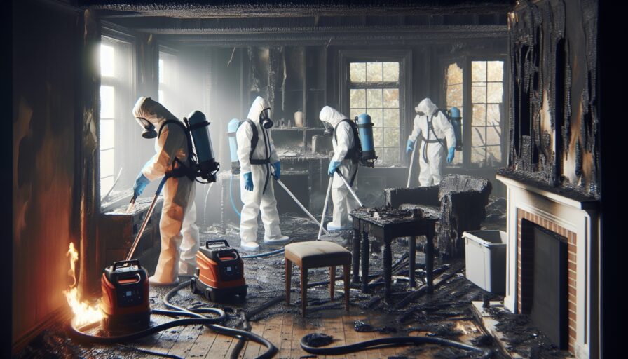 Servicios profesionales de limpieza después de incendios